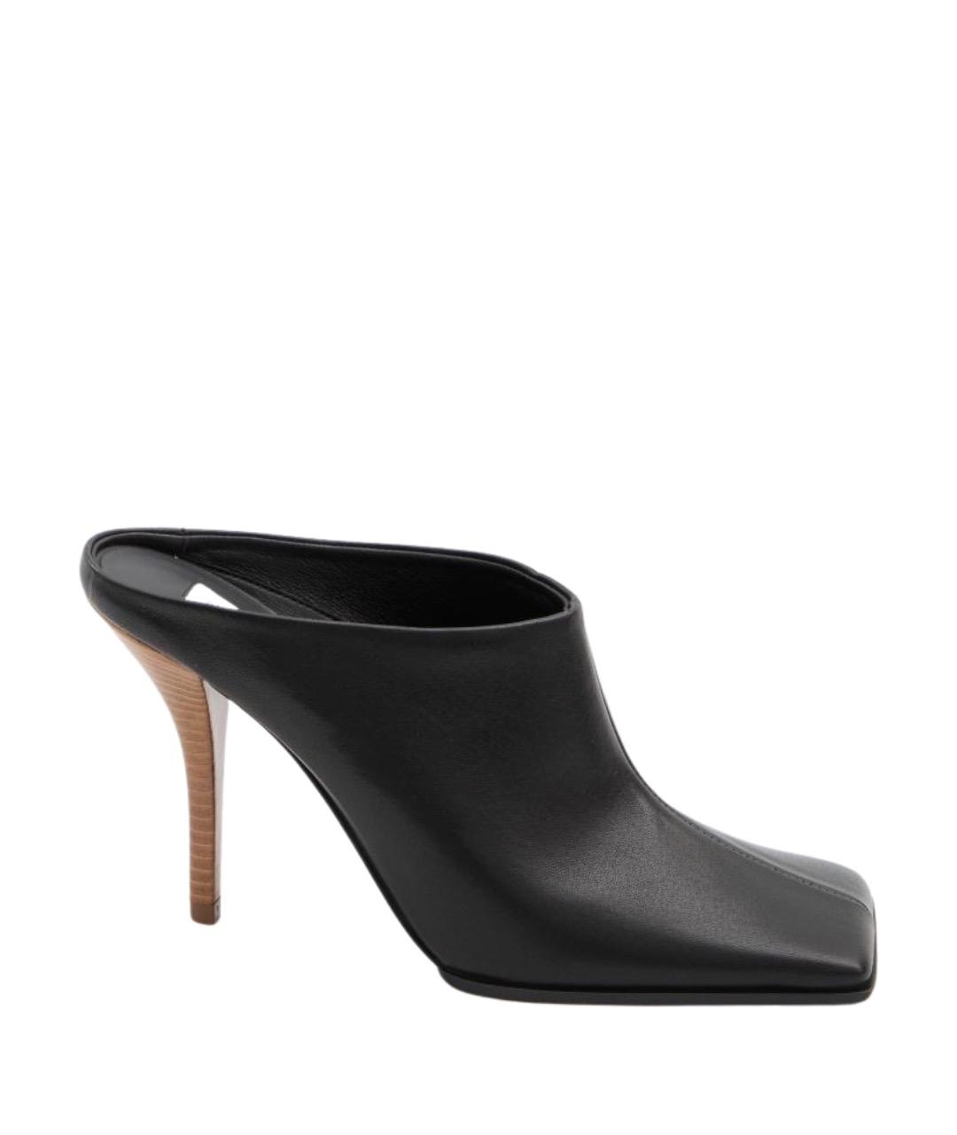 ALAIA Черные кожаные туфли, фото 1