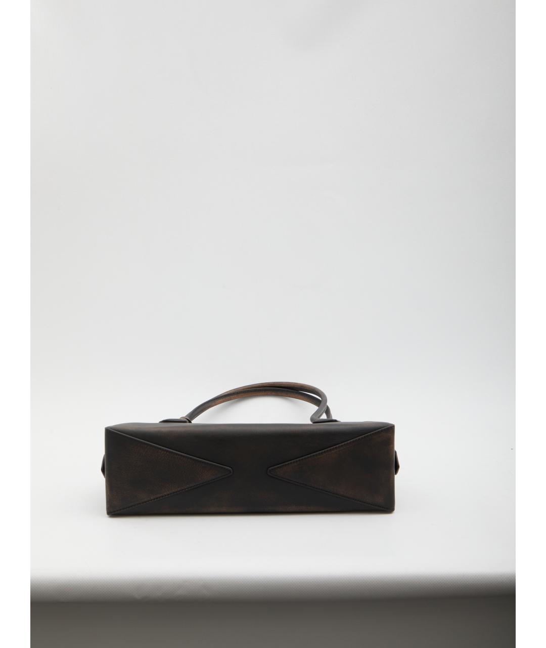 ALAIA Коричневая кожаная сумка через плечо, фото 3