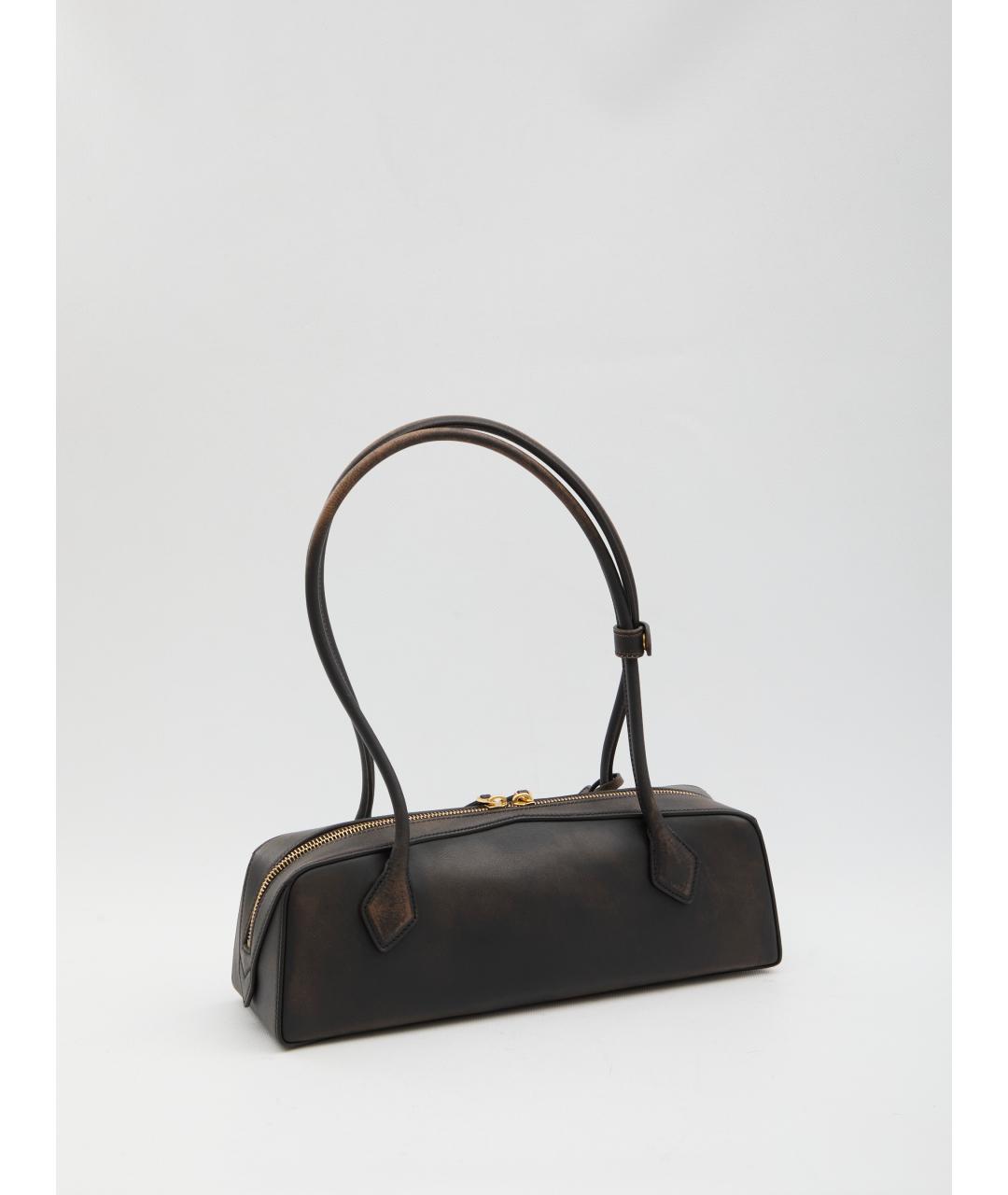 ALAIA Коричневая кожаная сумка через плечо, фото 2