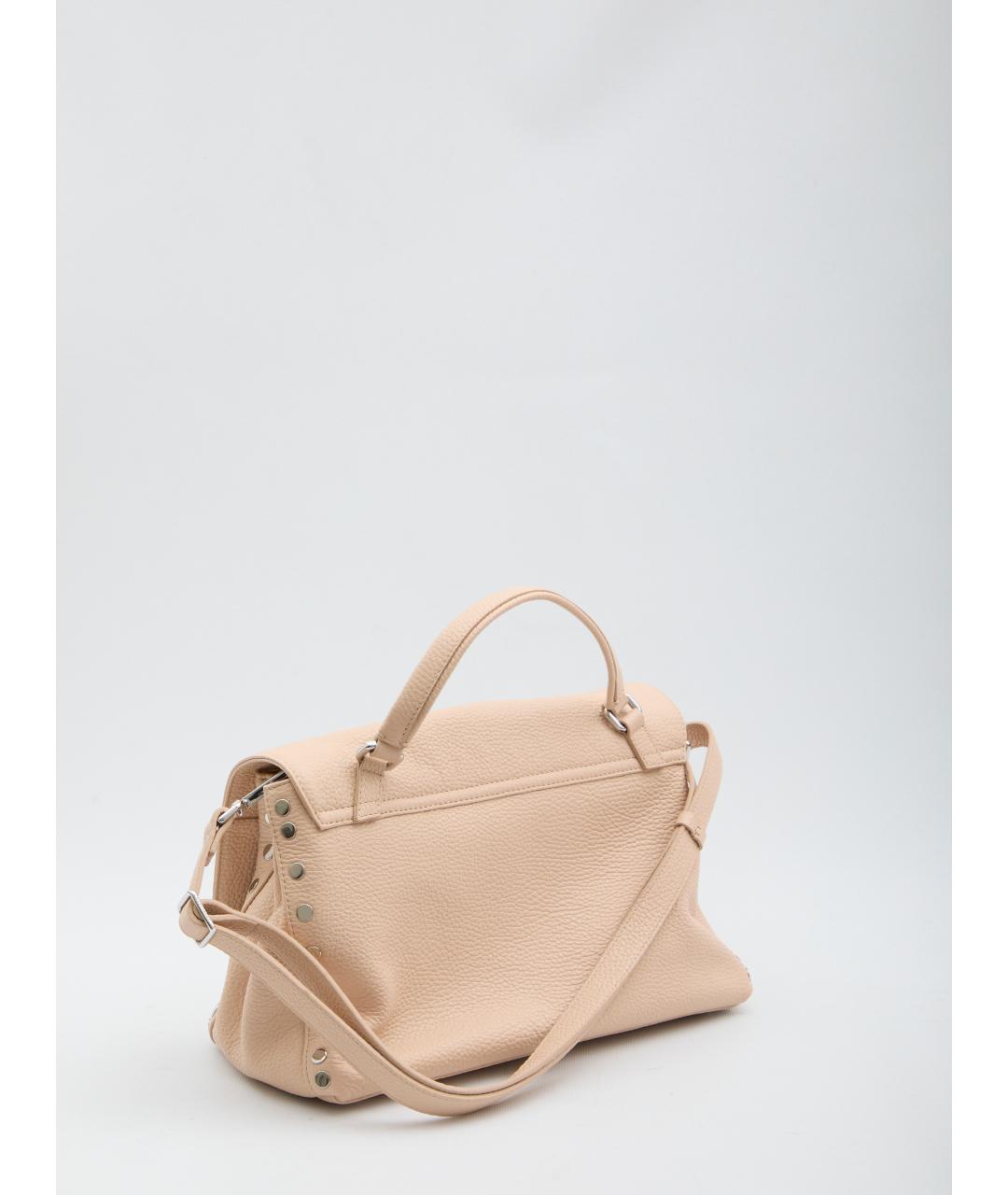 ZANELLATO Розовая кожаная сумка тоут, фото 2