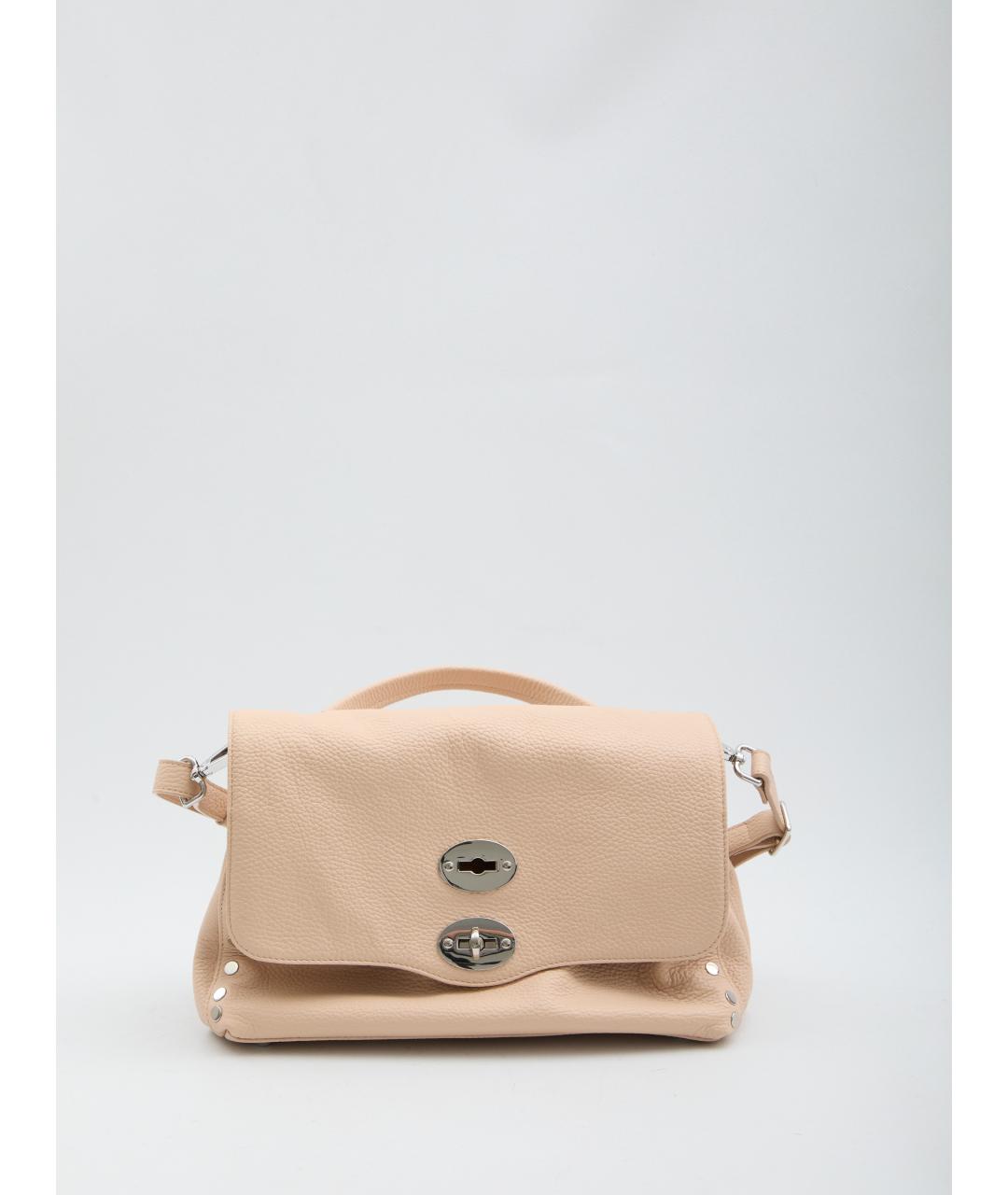 ZANELLATO Розовая кожаная сумка тоут, фото 4