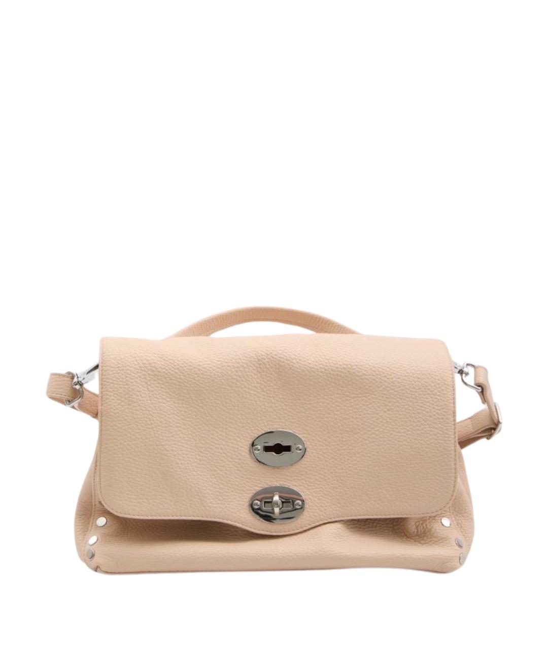 ZANELLATO Розовая кожаная сумка тоут, фото 1