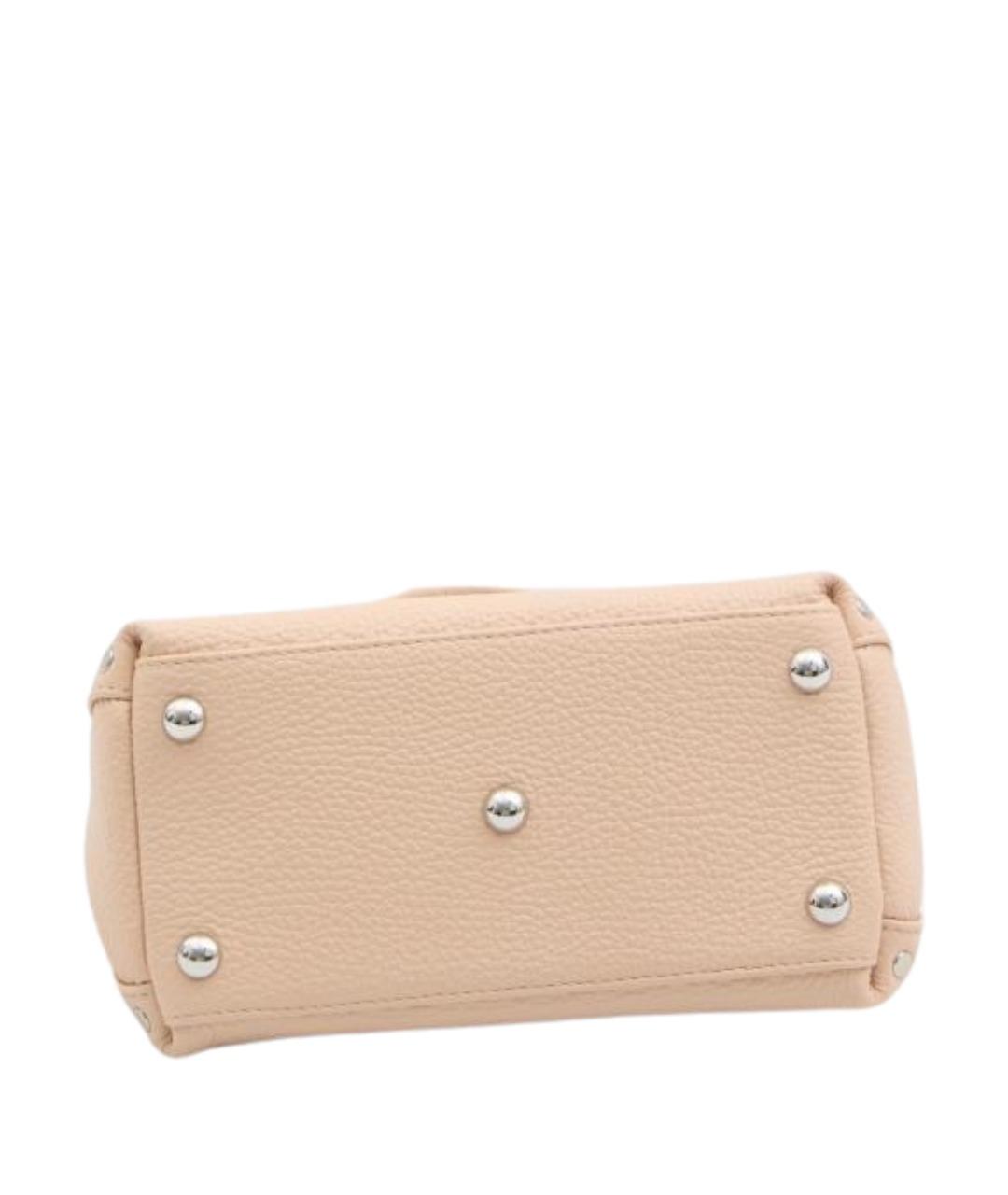 ZANELLATO Розовая кожаная сумка с короткими ручками, фото 3