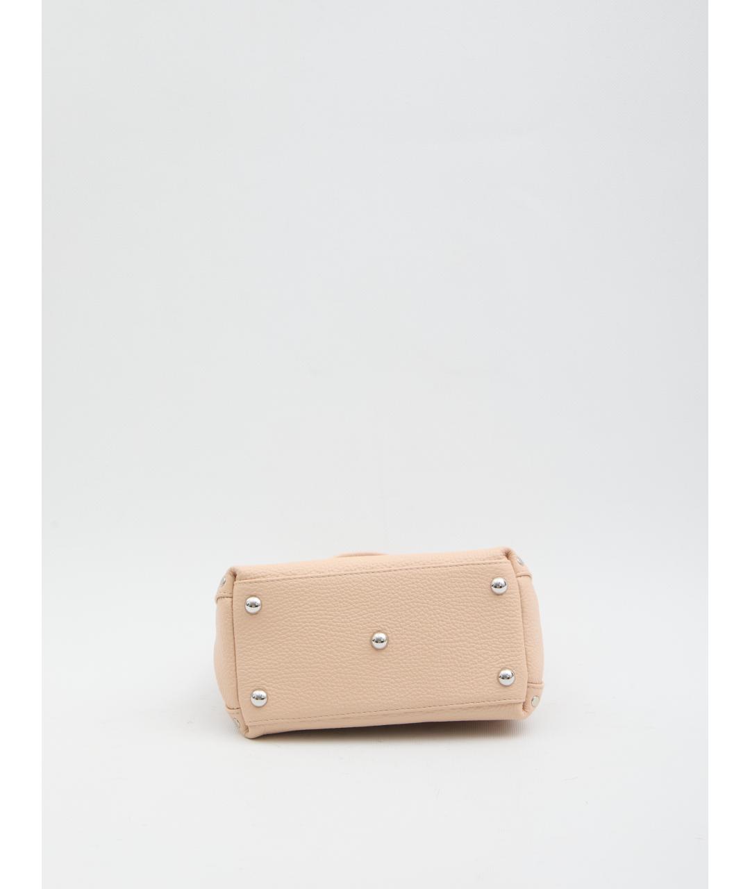 ZANELLATO Розовая кожаная сумка с короткими ручками, фото 3