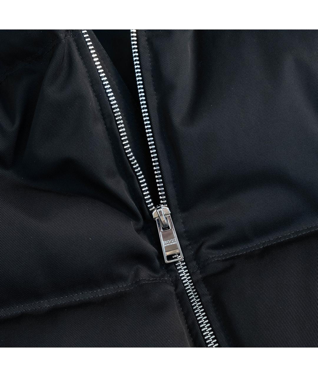HUGO BOSS Черный полиэстеровый пуховик, фото 4