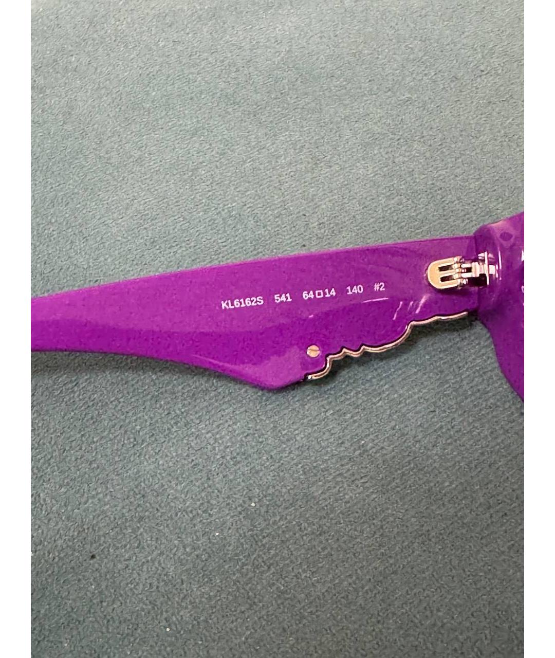 KARL LAGERFELD Фиолетовые пластиковые солнцезащитные очки, фото 6