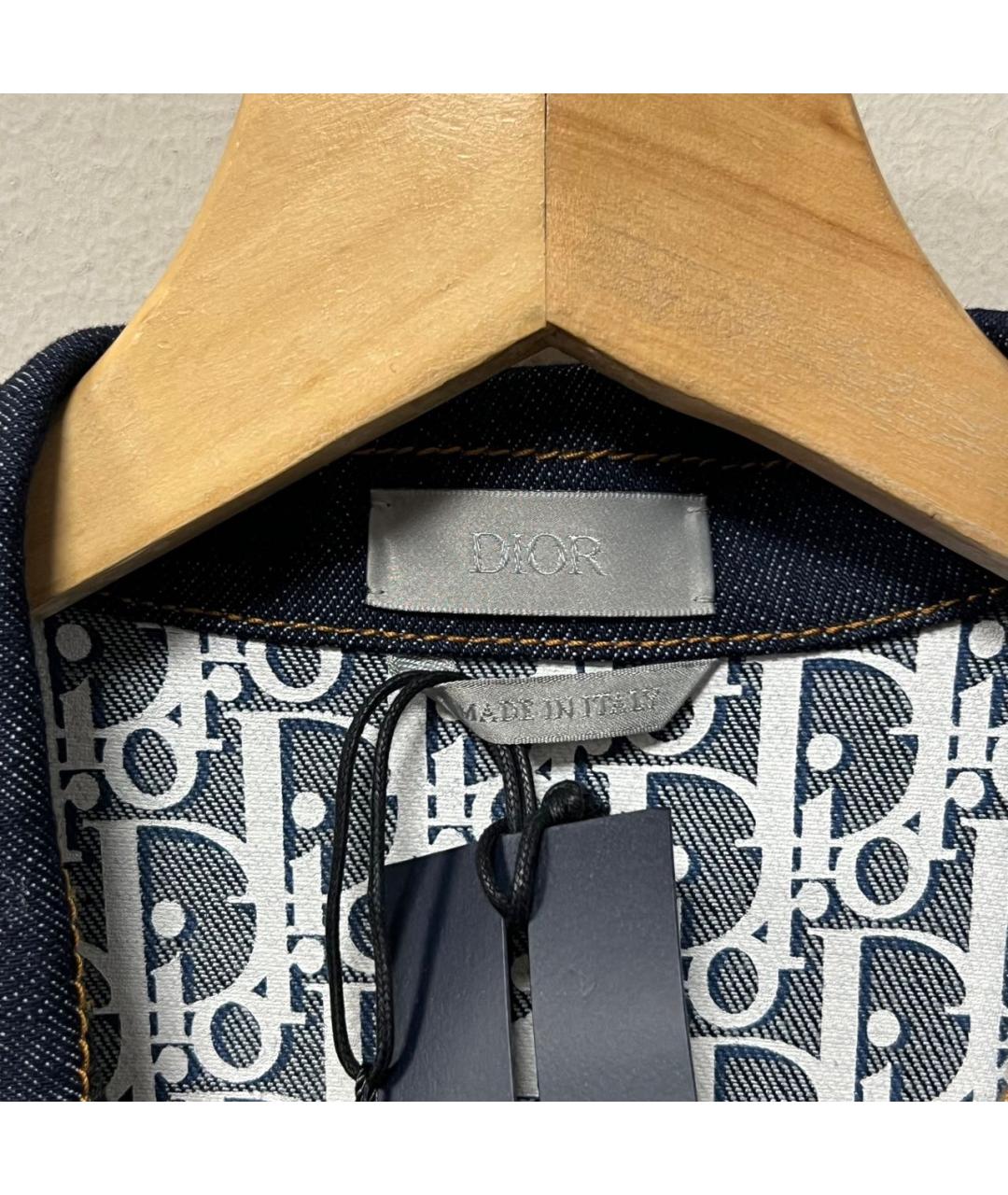 CHRISTIAN DIOR Темно-синяя деним куртка, фото 4