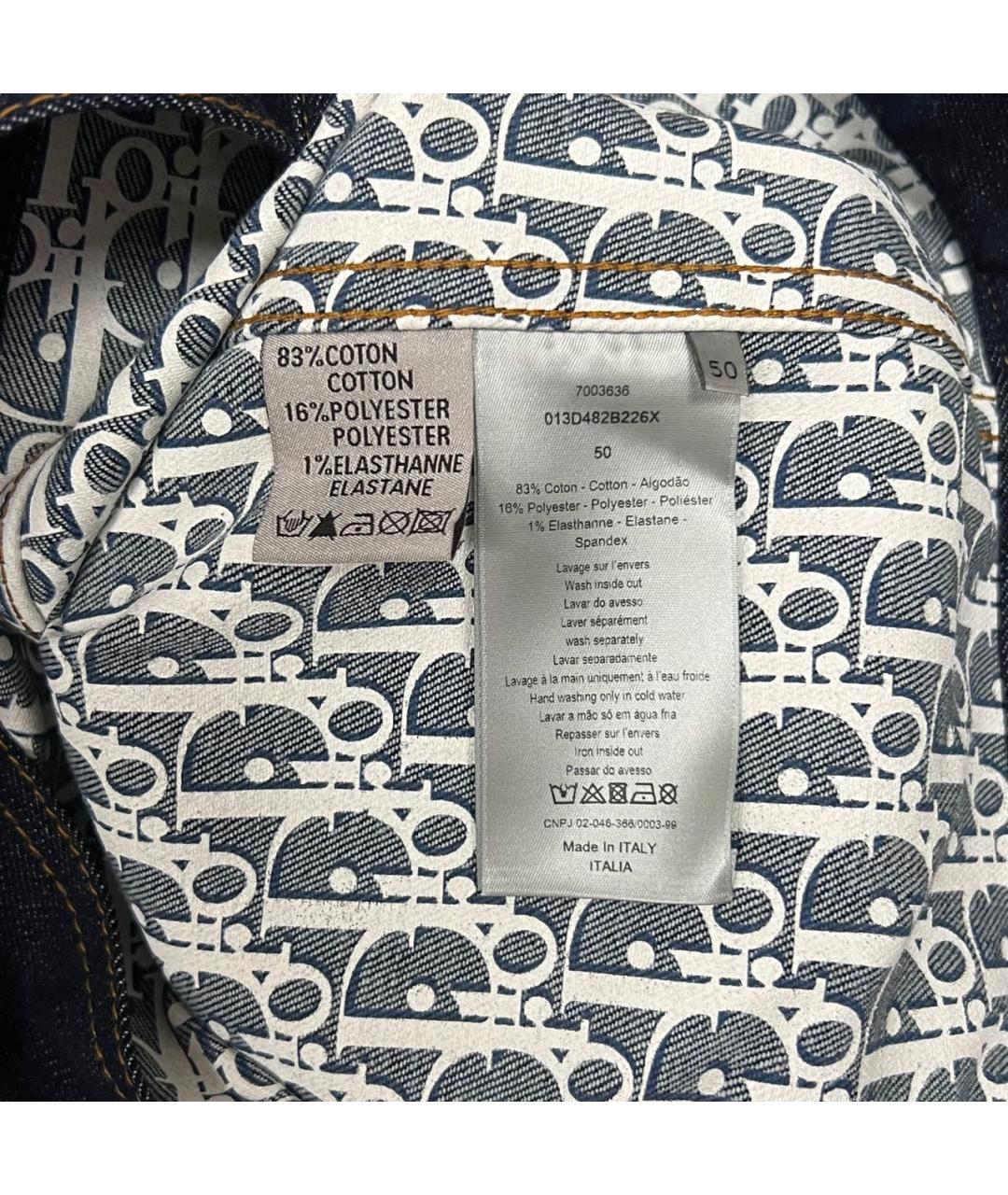 CHRISTIAN DIOR Темно-синяя деним куртка, фото 5