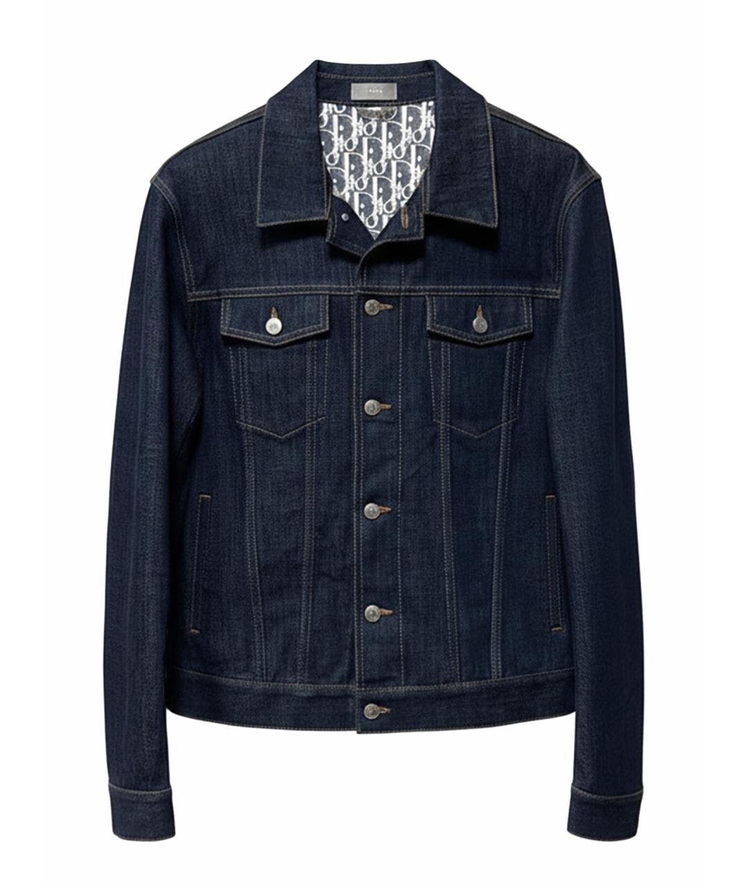 CHRISTIAN DIOR Темно-синяя деним куртка, фото 1