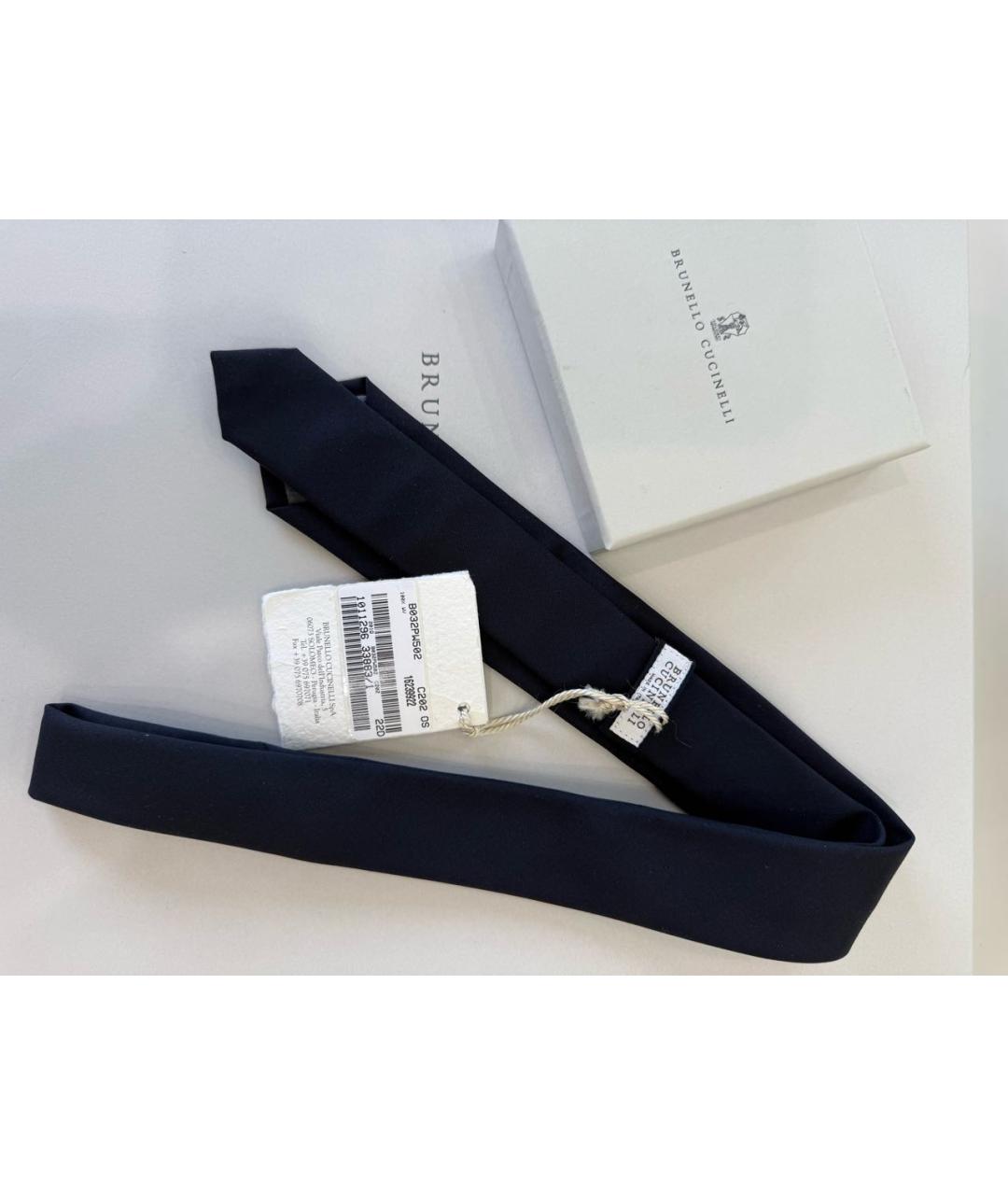 BRUNELLO CUCINELLI Черный шелковый бабочка/галстук, фото 2