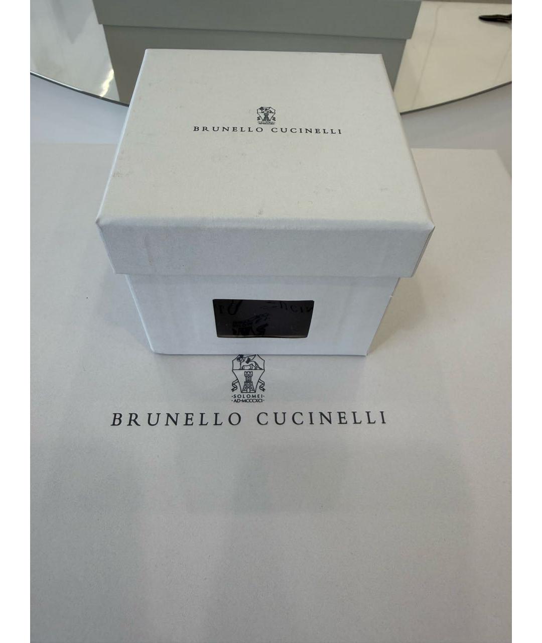 BRUNELLO CUCINELLI Черный шелковый бабочка/галстук, фото 4