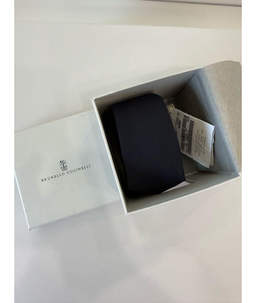 BRUNELLO CUCINELLI Черный шелковый бабочка/галстук, фото 3