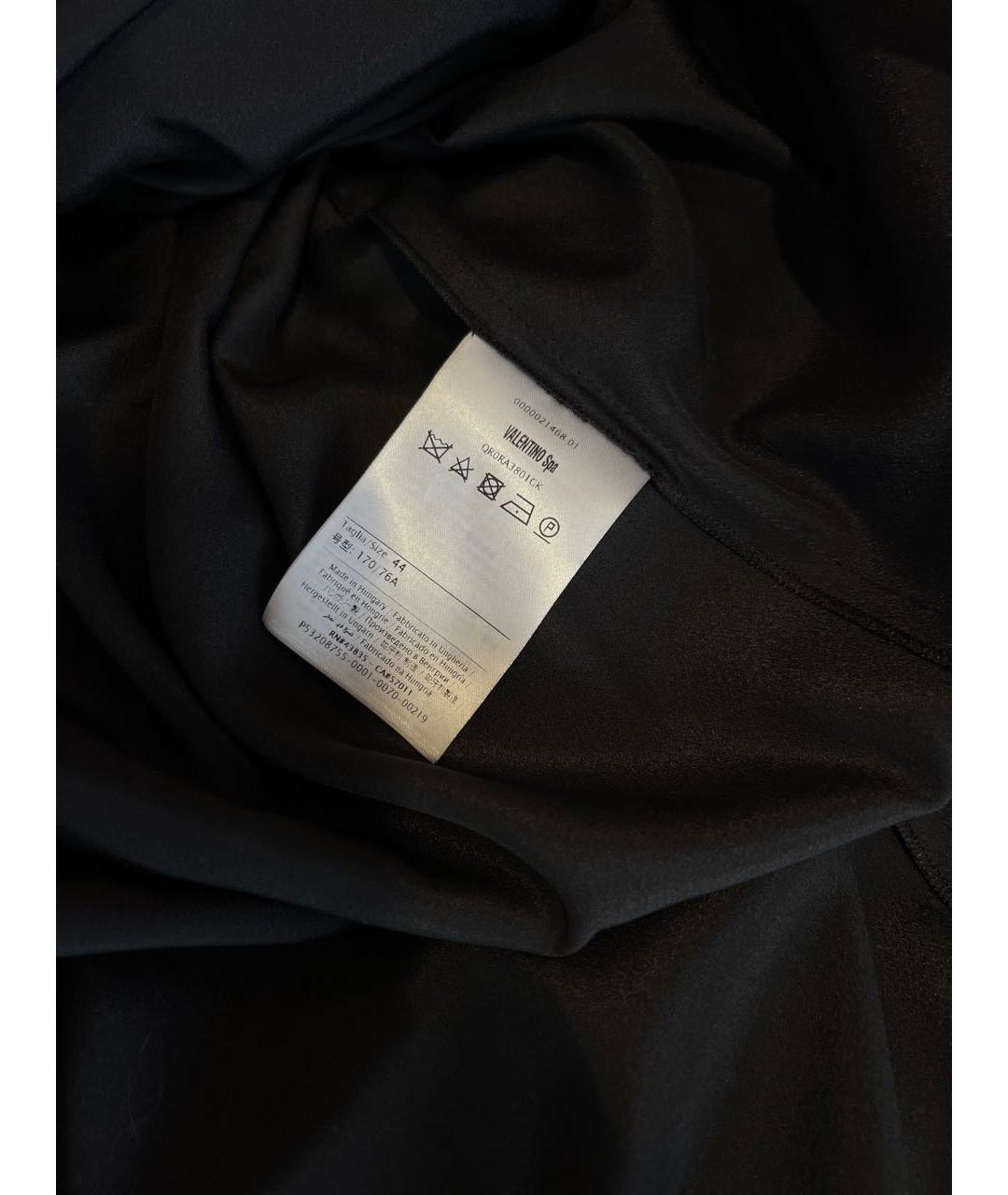 RED VALENTINO Черная полиамидовая юбка миди, фото 8