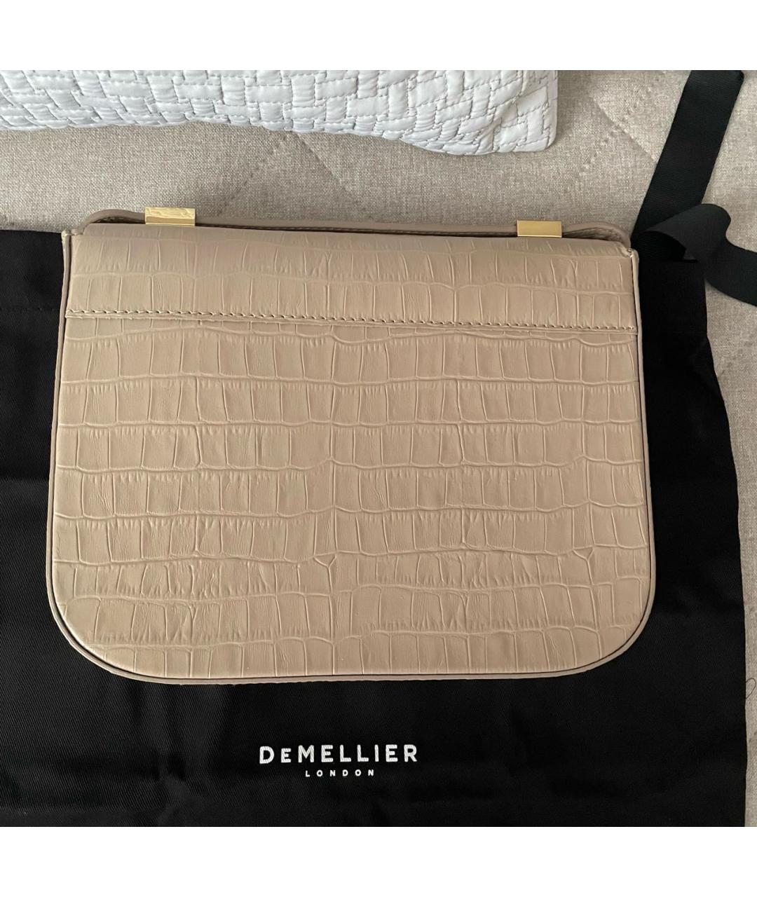 DEMELLIER Бежевая кожаная сумка через плечо, фото 3