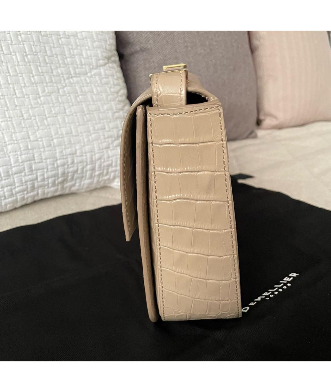 DEMELLIER Бежевая кожаная сумка через плечо, фото 6