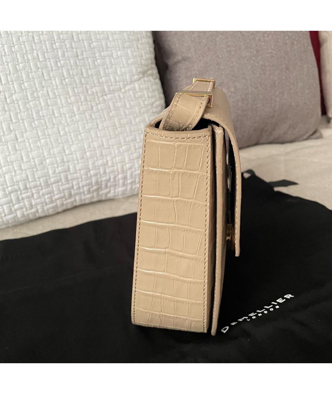 DEMELLIER Бежевая кожаная сумка через плечо, фото 7