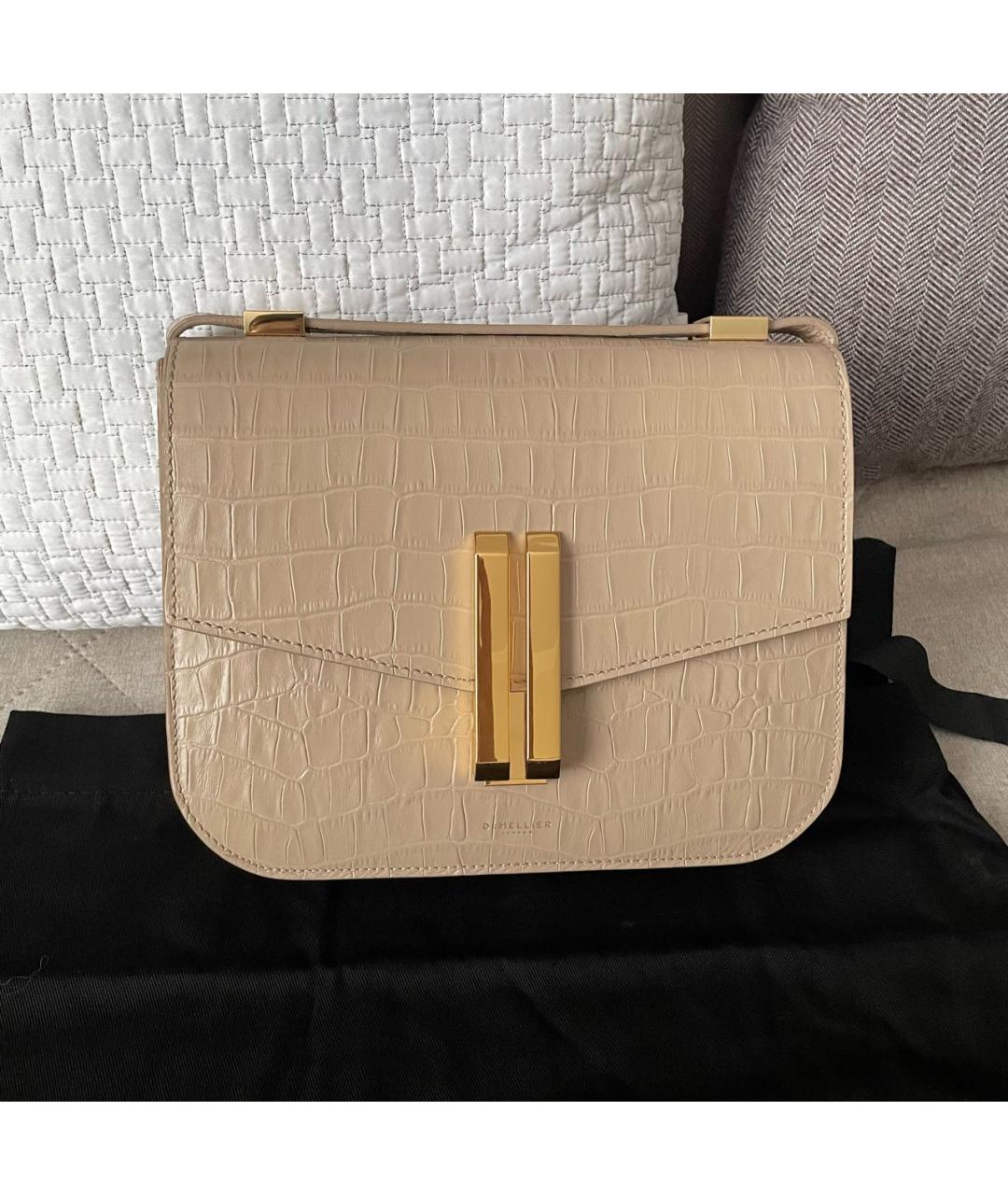 DEMELLIER Бежевая кожаная сумка через плечо, фото 9