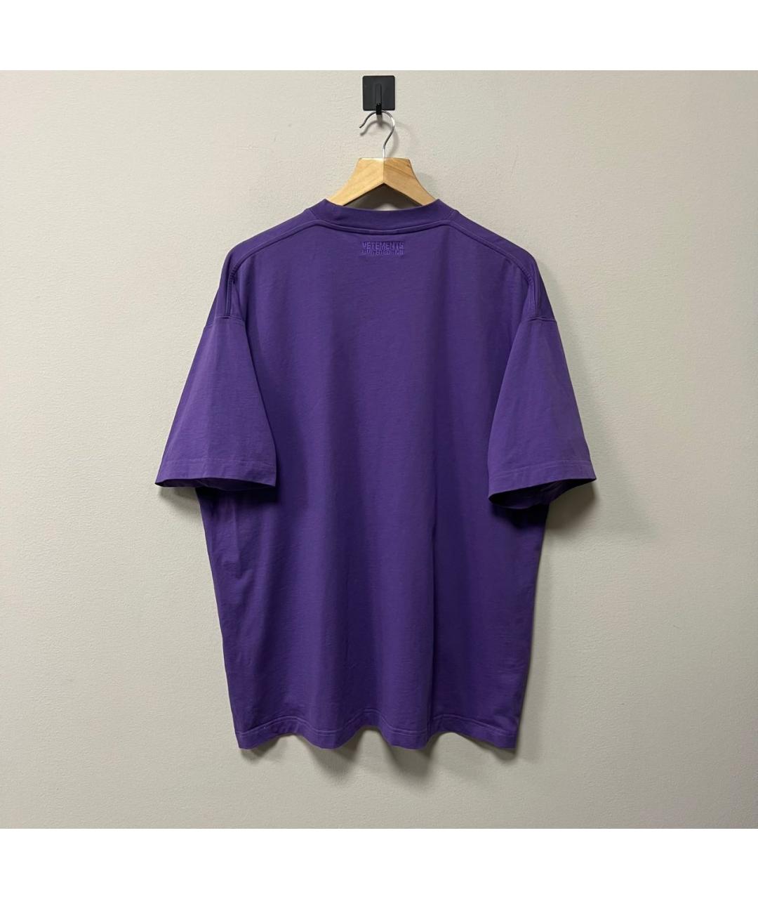 VETEMENTS Фиолетовая футболка, фото 3