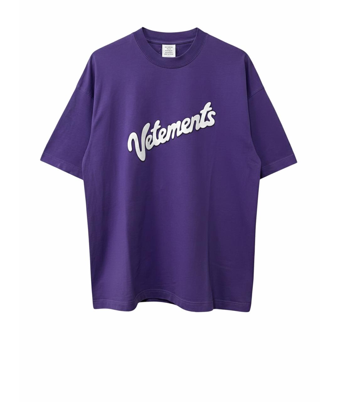 VETEMENTS Фиолетовая футболка, фото 1