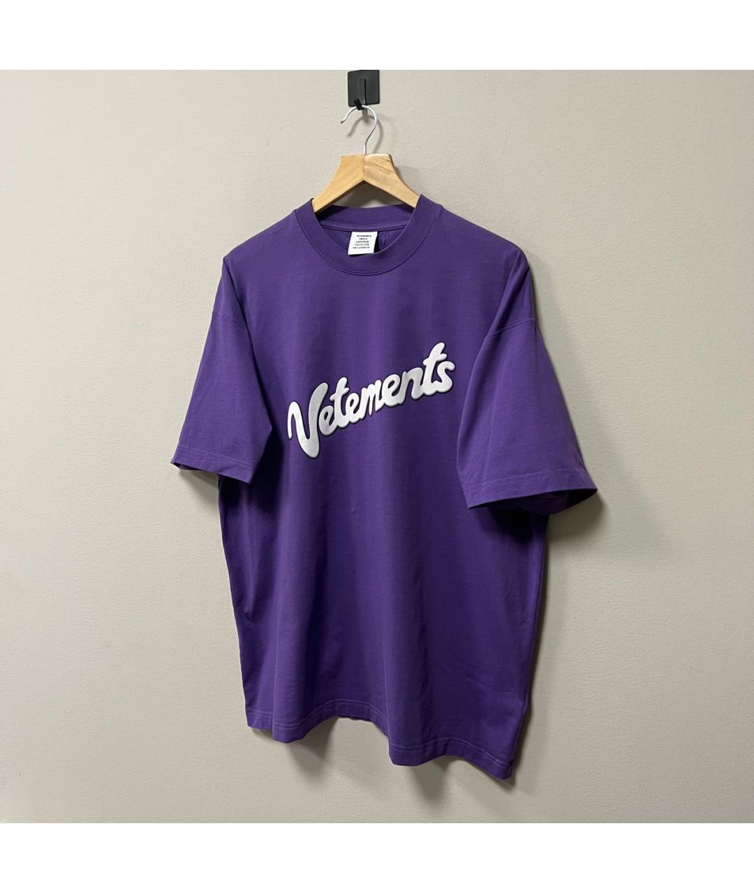 VETEMENTS Фиолетовая футболка, фото 2