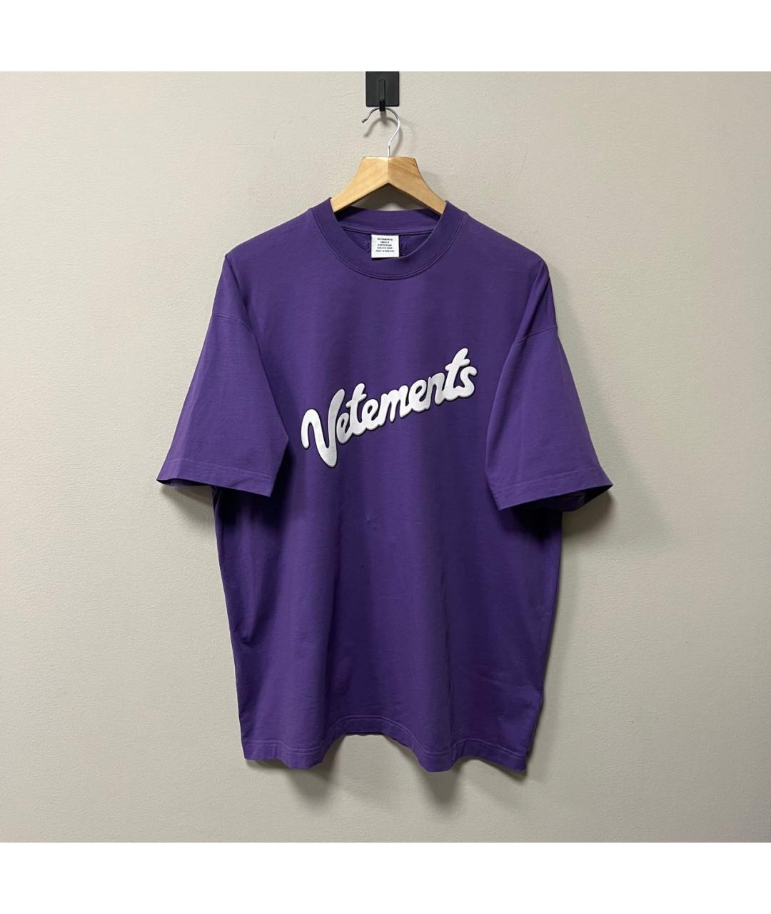 VETEMENTS Фиолетовая футболка, фото 6