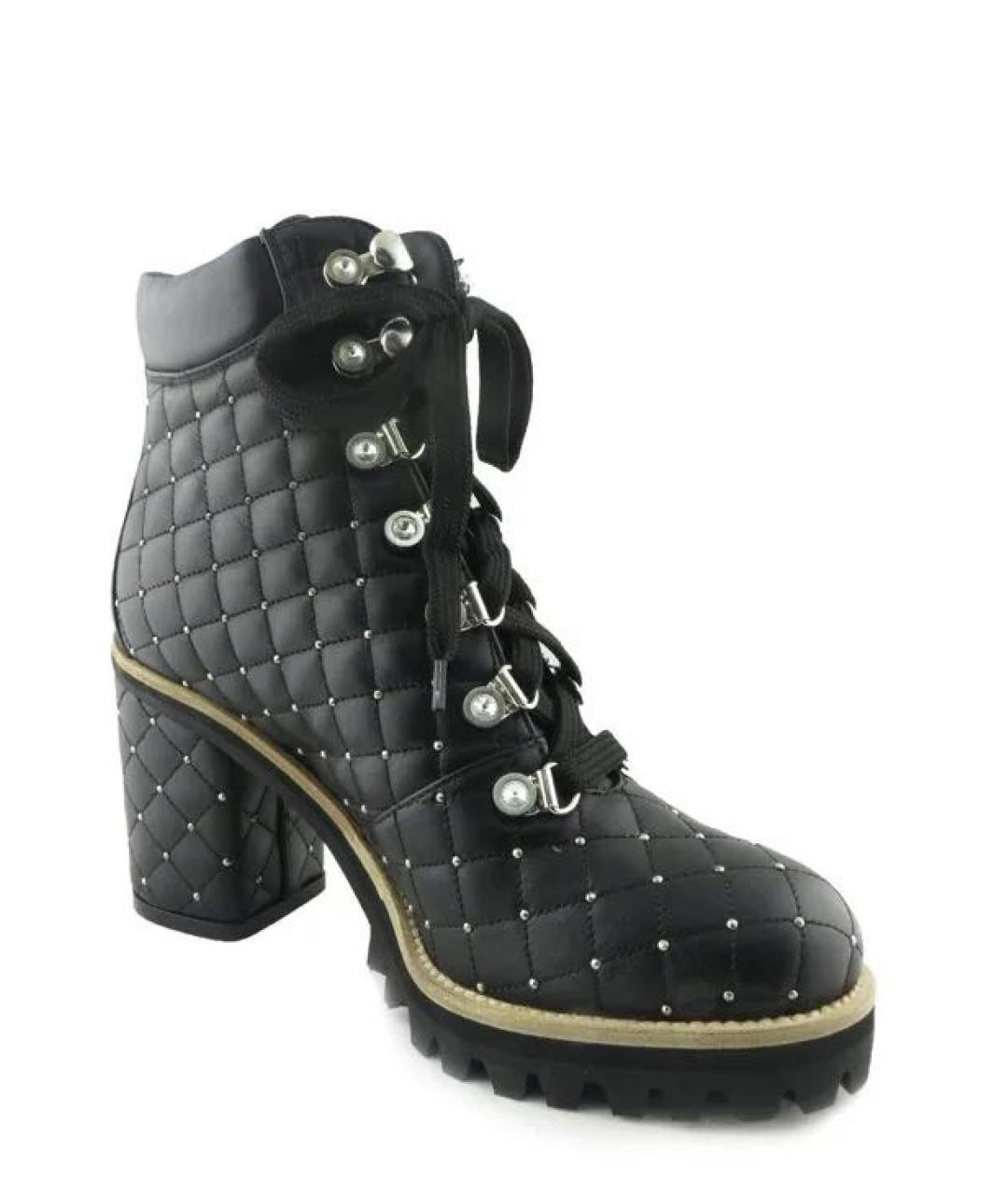 LE SILLA Черные кожаные ботинки, фото 4