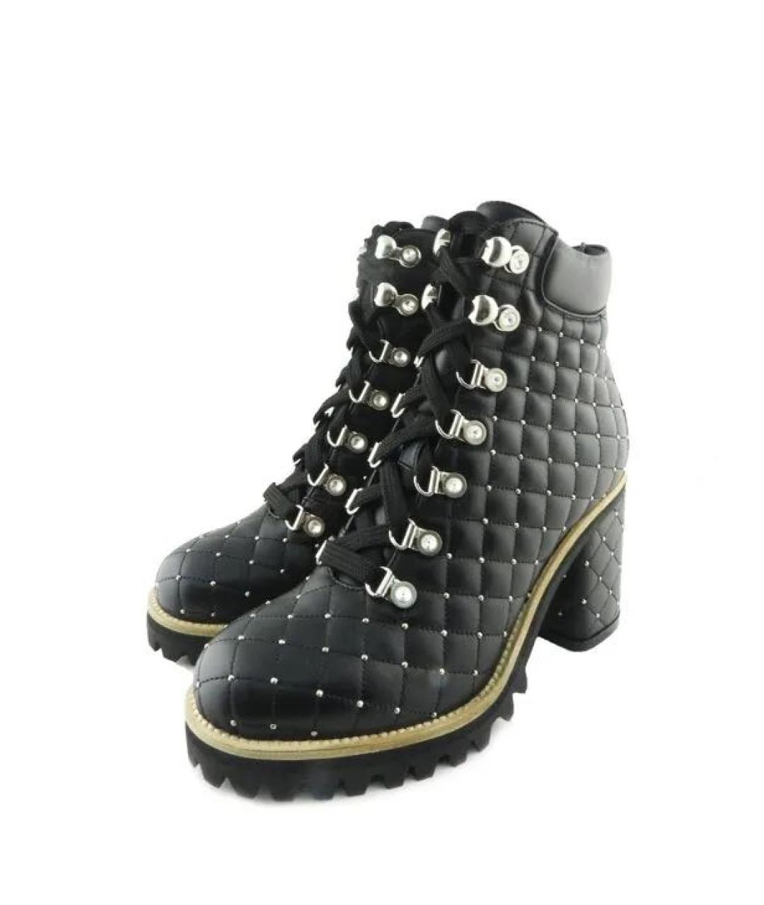 LE SILLA Черные кожаные ботинки, фото 2