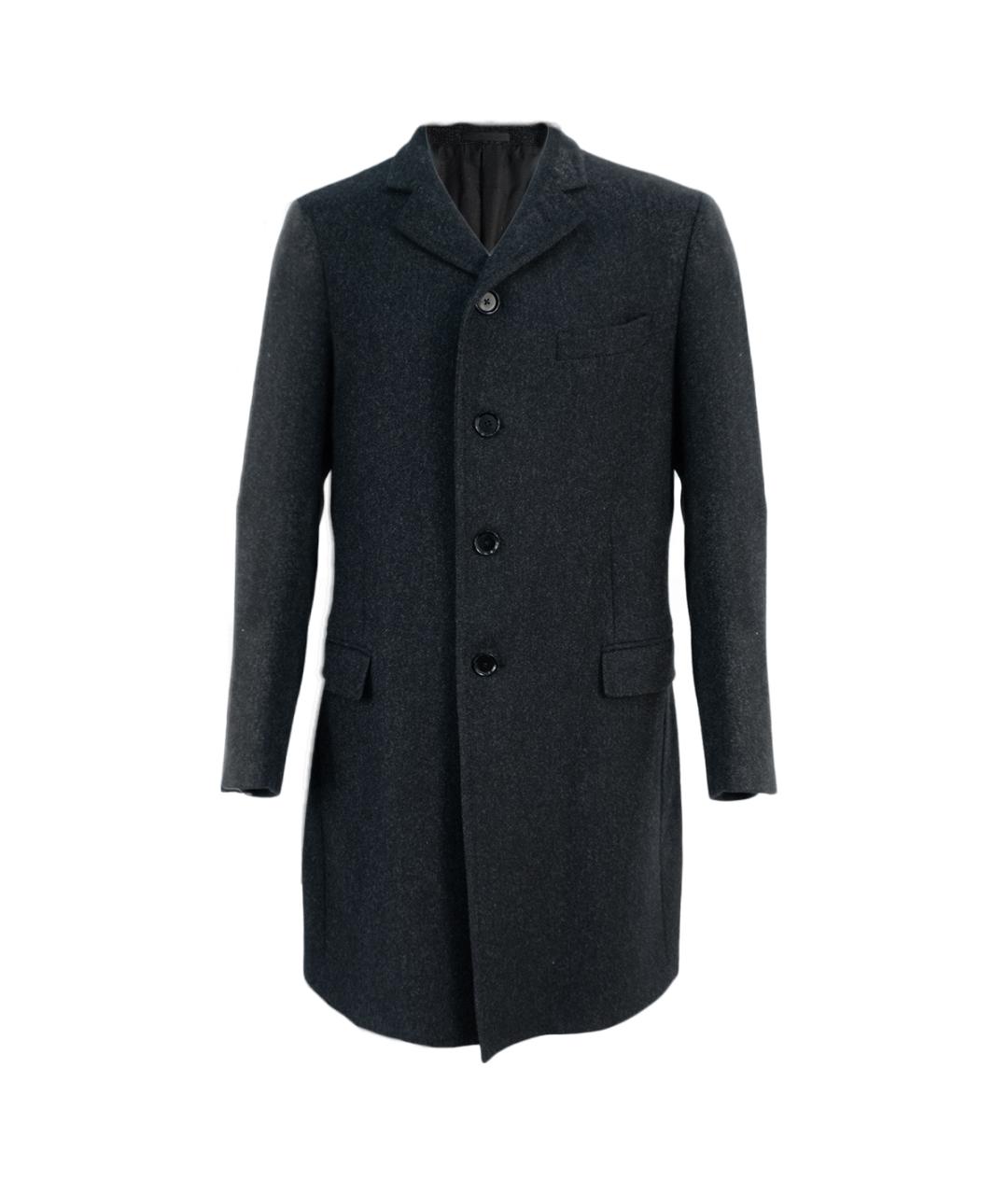 CERRUTI 1881 Серое шерстяное пальто, фото 6