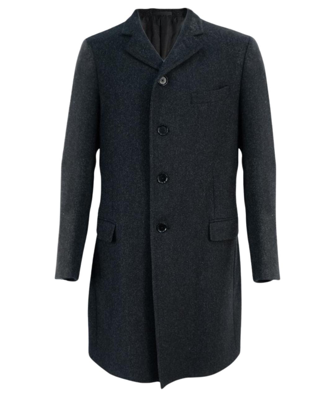 CERRUTI 1881 Серое шерстяное пальто, фото 1