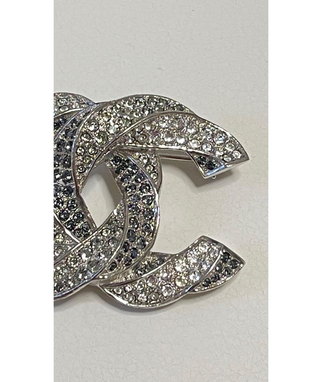 CHANEL Серебряная металлическая булавка / брошь, фото 5