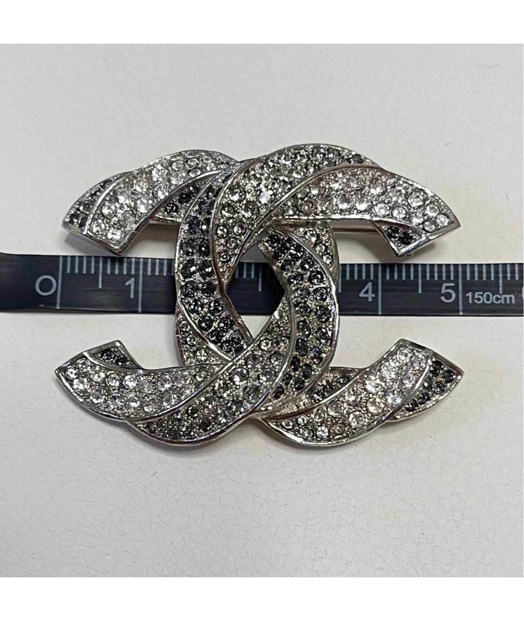 CHANEL Серебряная металлическая булавка / брошь, фото 3