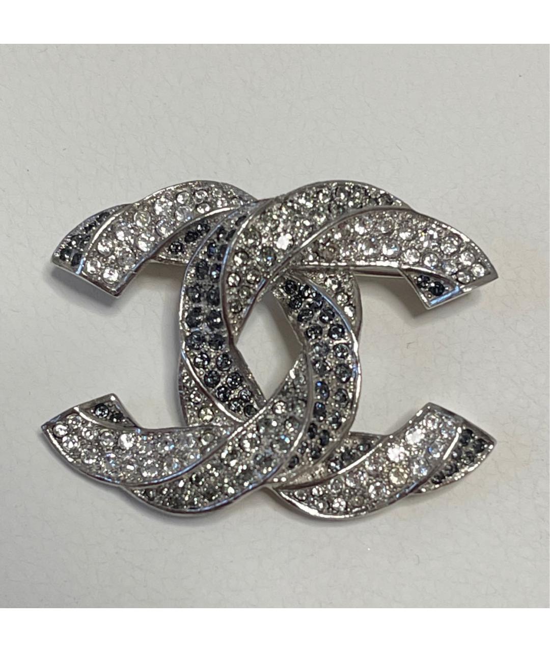 CHANEL Серебряная металлическая булавка / брошь, фото 7