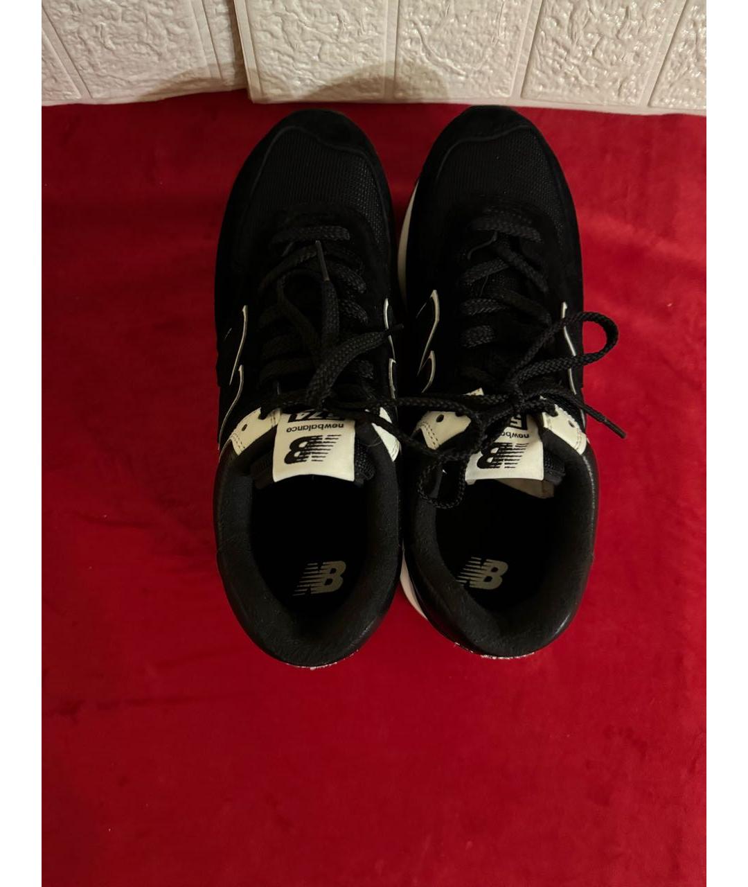 NEW BALANCE Черные замшевые кроссовки, фото 3