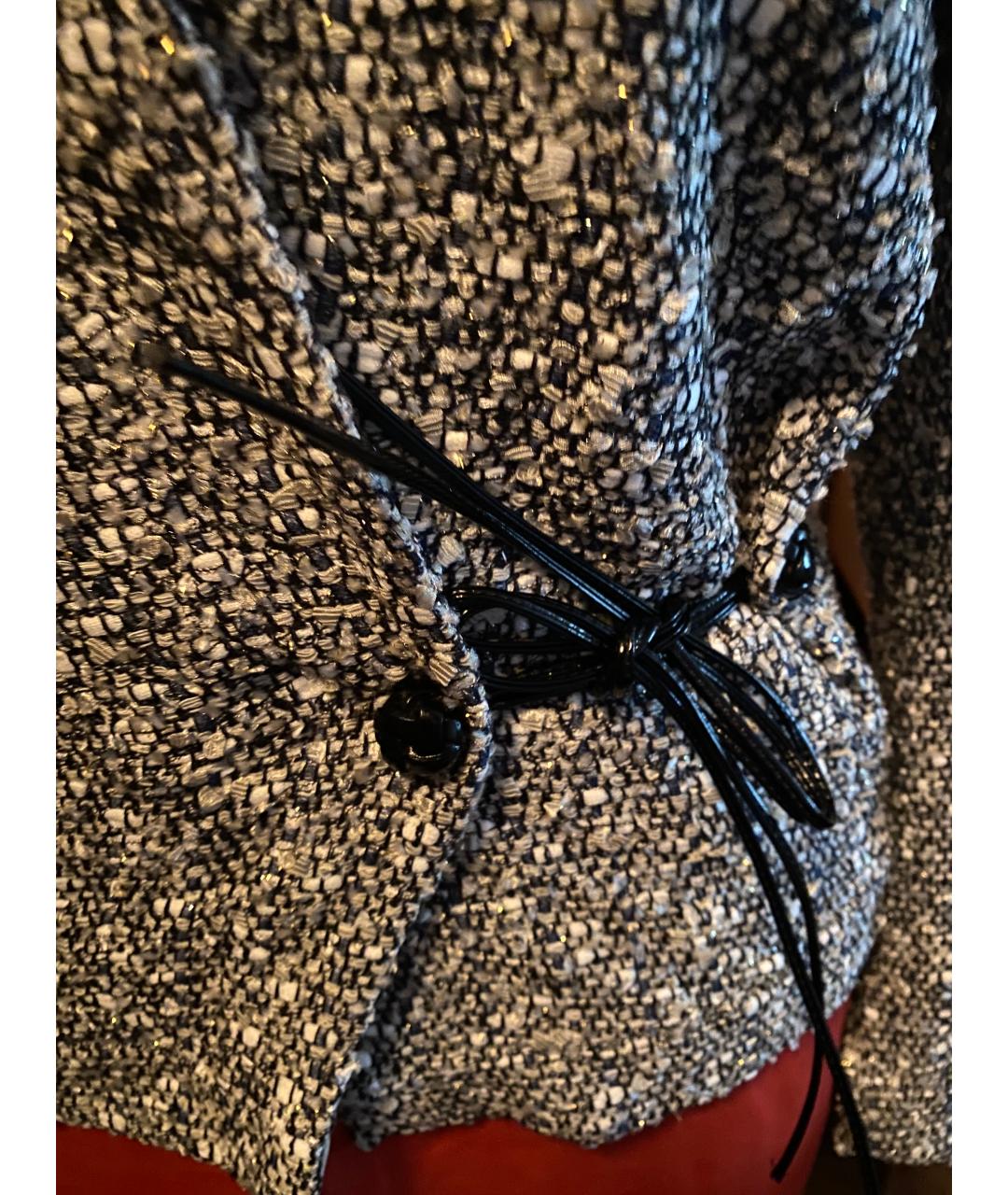 ARMANI COLLEZIONI Серый полиамидовый жакет/пиджак, фото 3