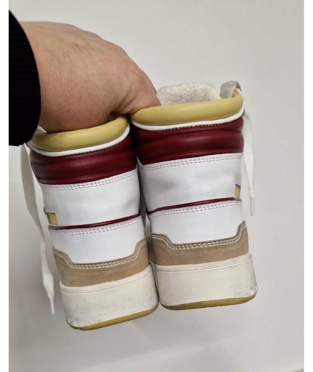 ISABEL MARANT Белые кожаные кроссовки, фото 7