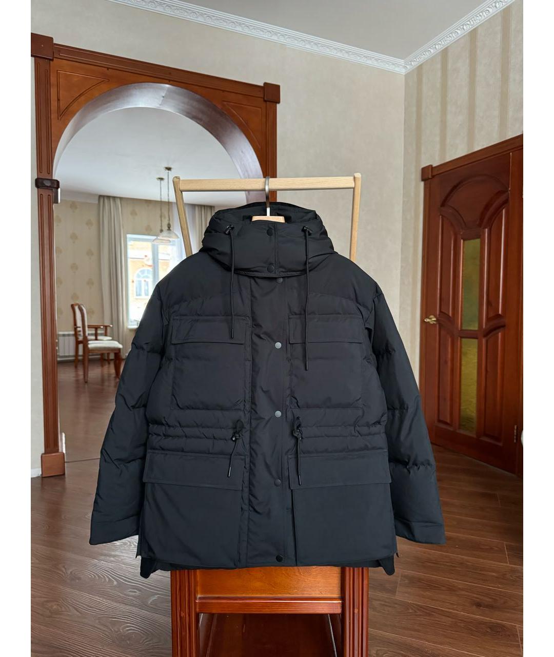 12 STOREEZ Черный полиэстеровый пуховик, фото 2