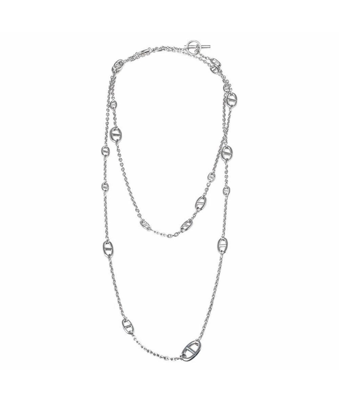 HERMES Серебряное серебряное колье, фото 1