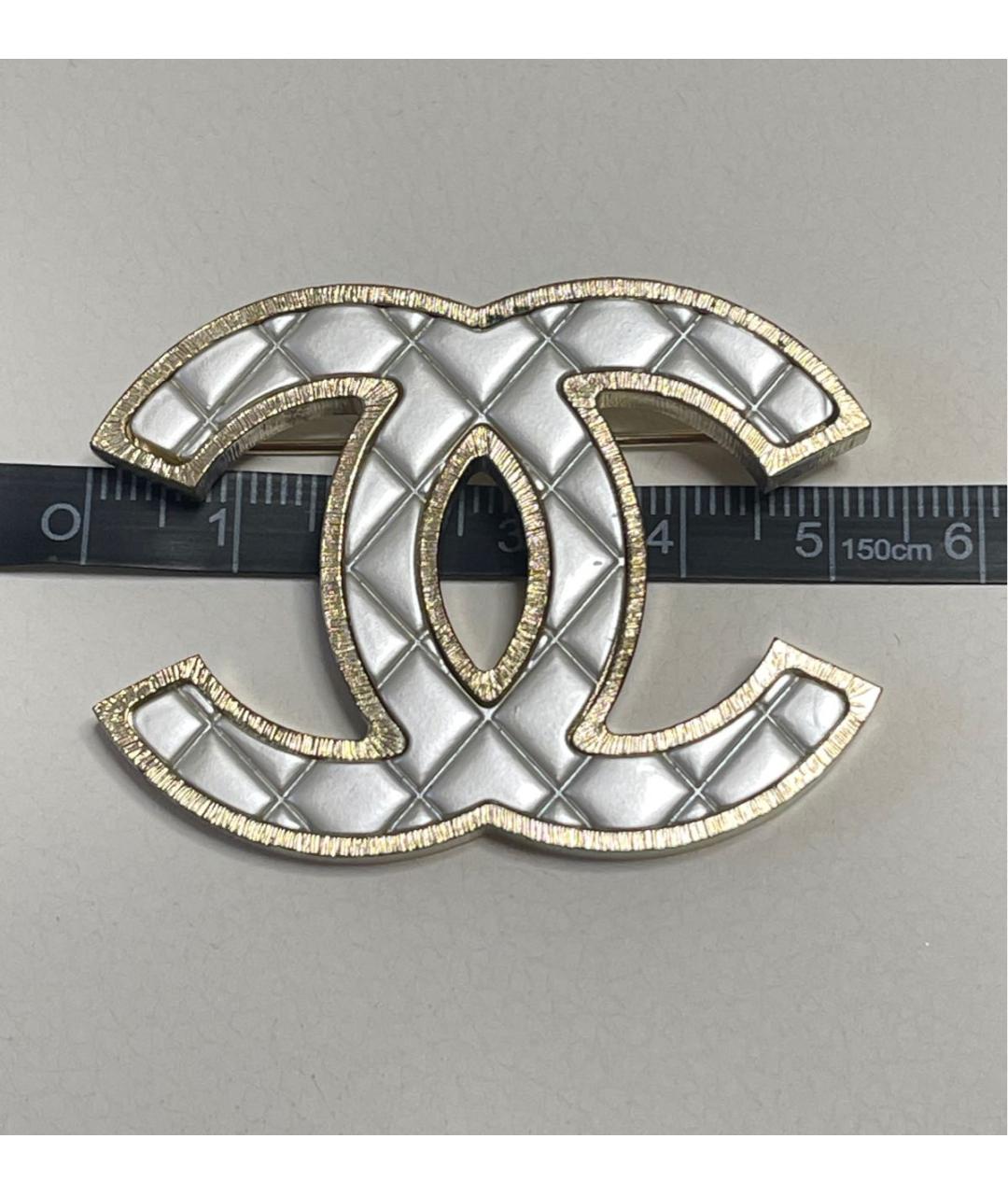 CHANEL Золотая металлическая булавка / брошь, фото 4