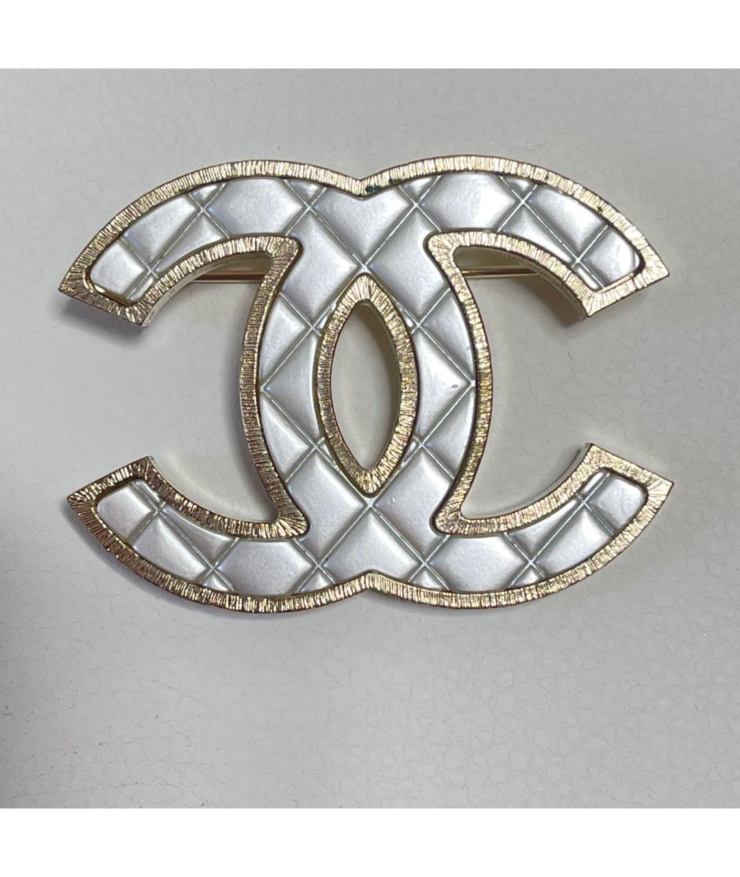 CHANEL Золотая металлическая булавка / брошь, фото 6