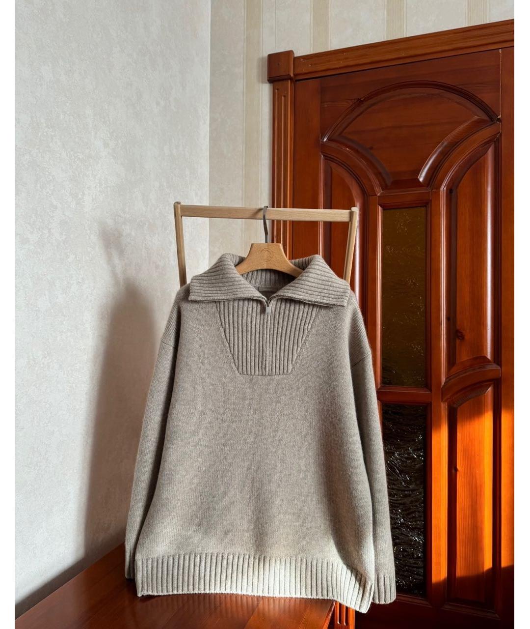 12 STOREEZ Бежевый шерстяной джемпер / свитер, фото 8