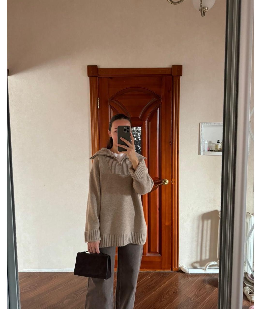 12 STOREEZ Бежевый шерстяной джемпер / свитер, фото 7