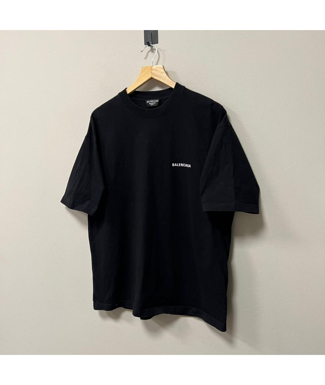 BALENCIAGA Черная футболка, фото 3