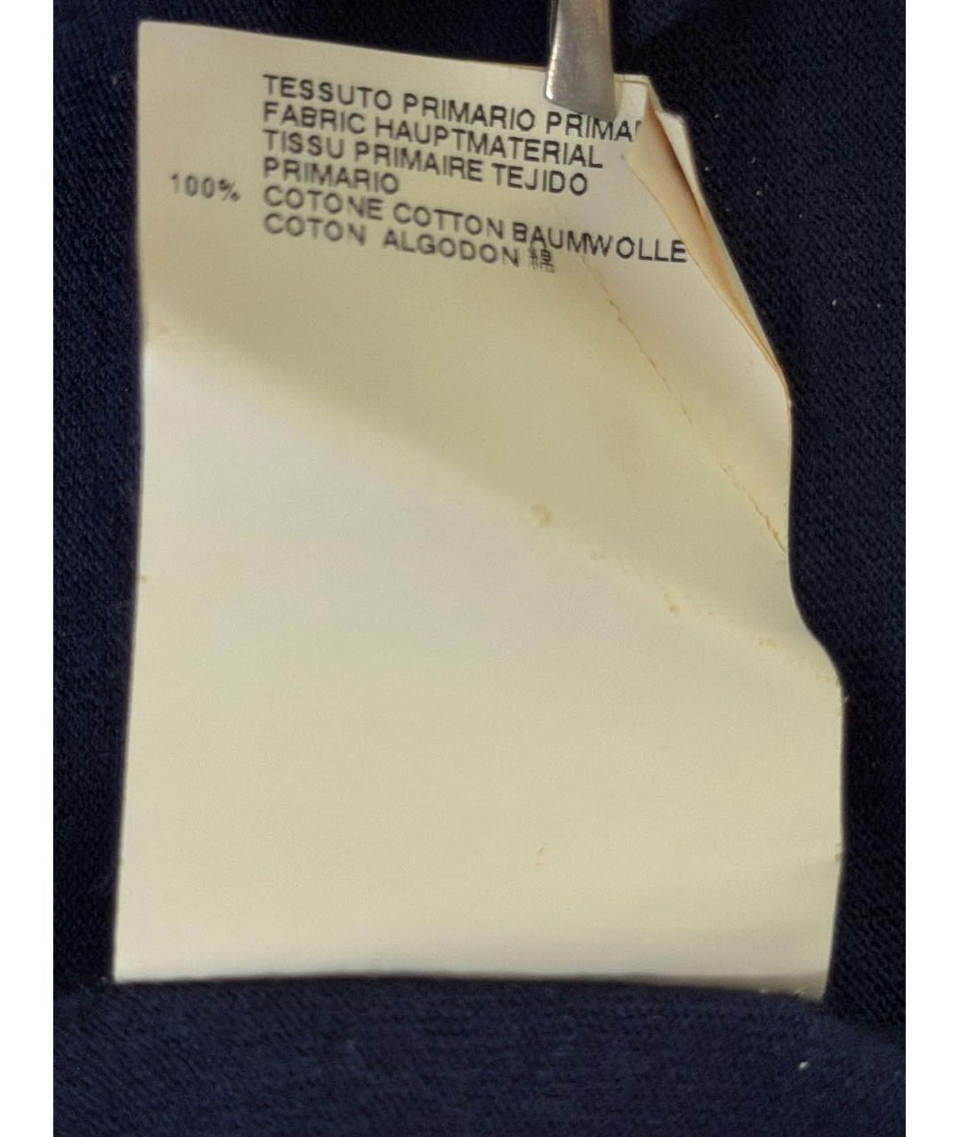 MAISON MARGIELA Синяя хлопковая футболка, фото 8