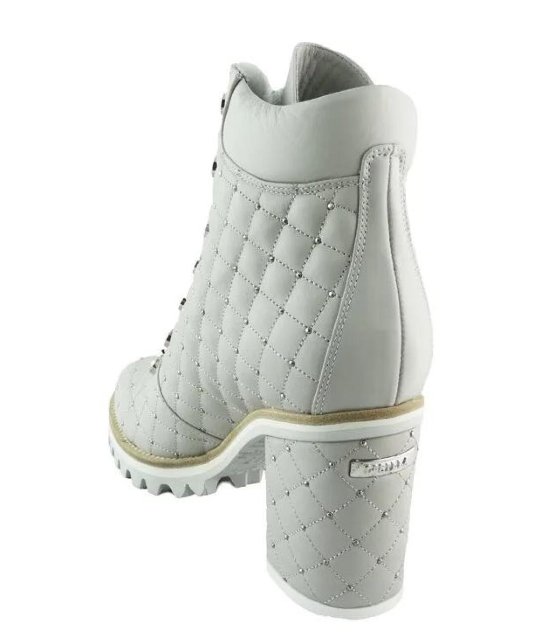LE SILLA Серые кожаные ботинки, фото 3