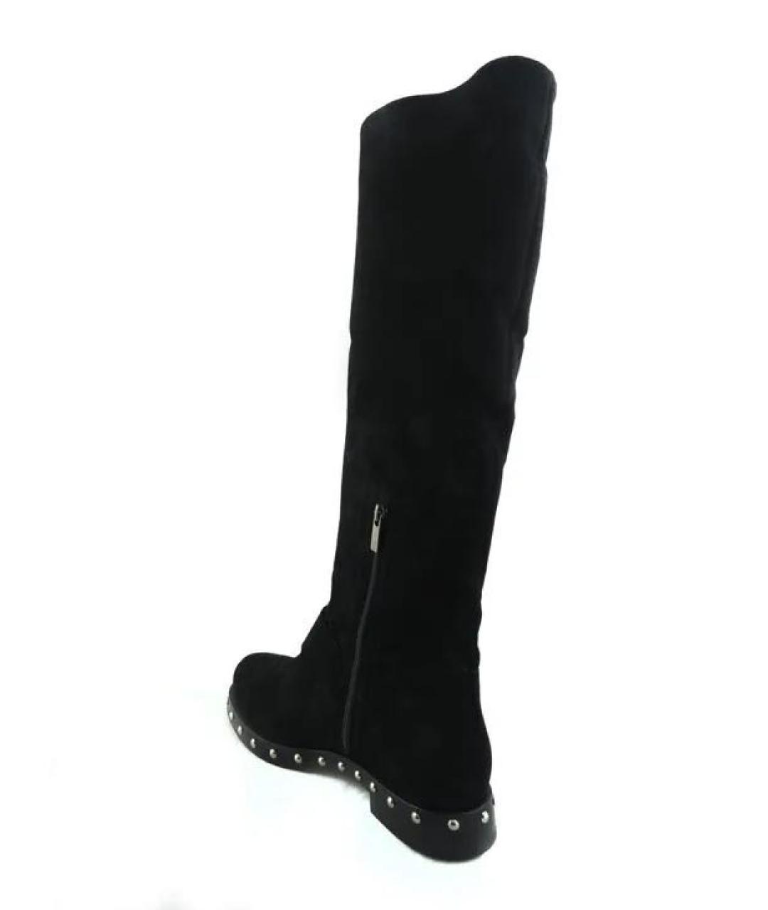 LE SILLA Черные замшевые сапоги, фото 2