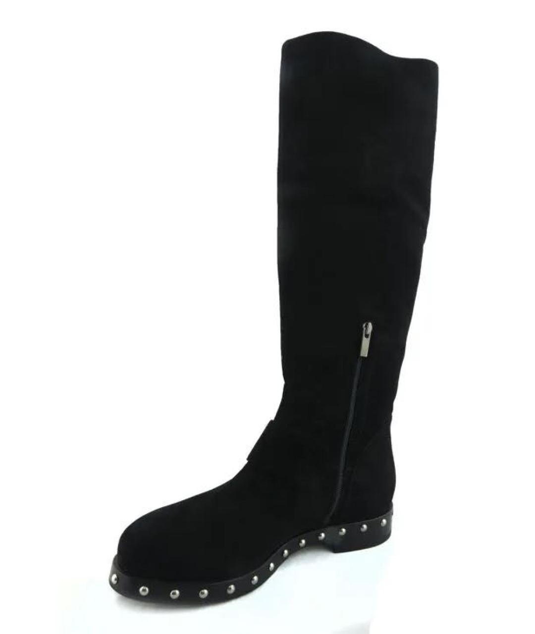 LE SILLA Черные замшевые сапоги, фото 3