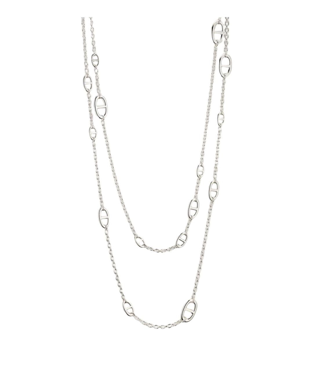 HERMES Серебряное серебряное колье, фото 1