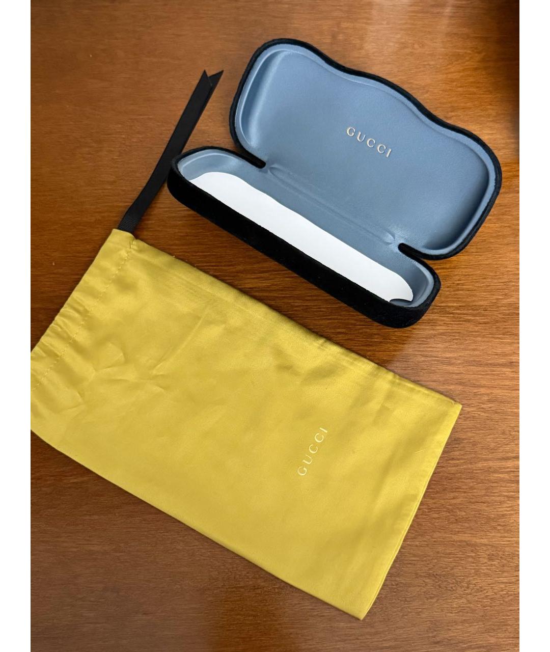 GUCCI Черные пластиковые солнцезащитные очки, фото 4