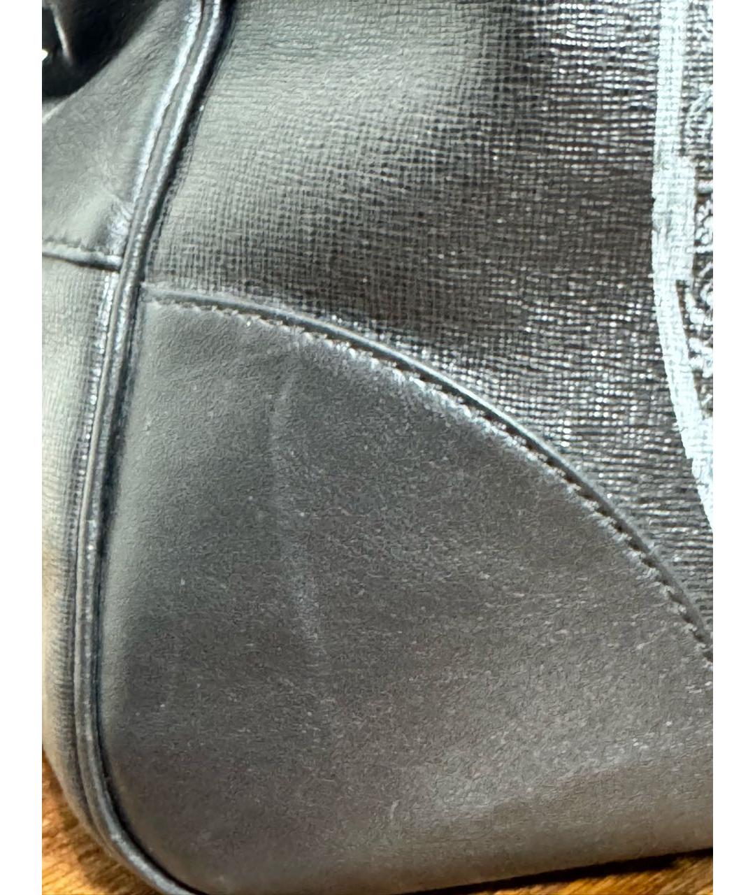 PHILIPP PLEIN Черная кожаная сумка тоут, фото 8