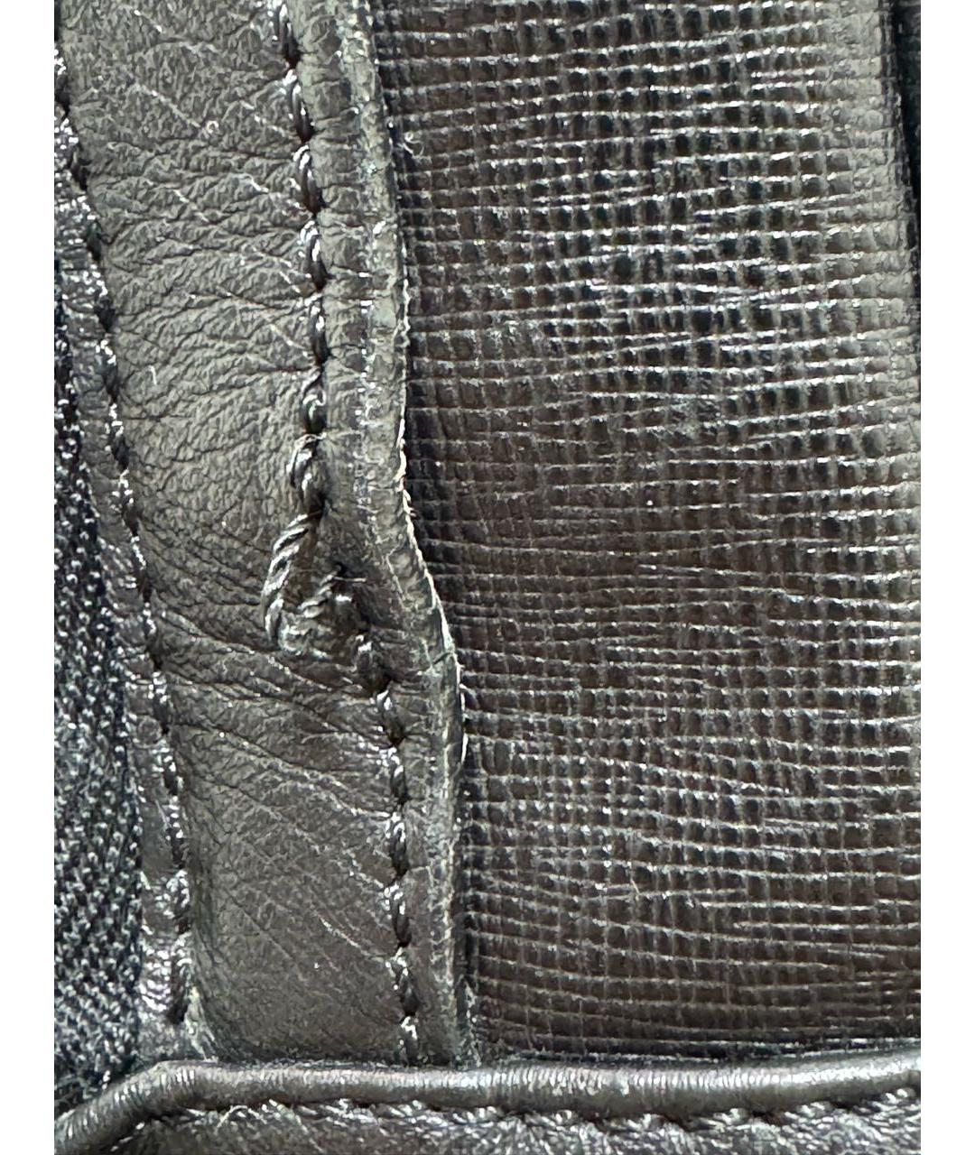 PHILIPP PLEIN Черная кожаная сумка тоут, фото 7